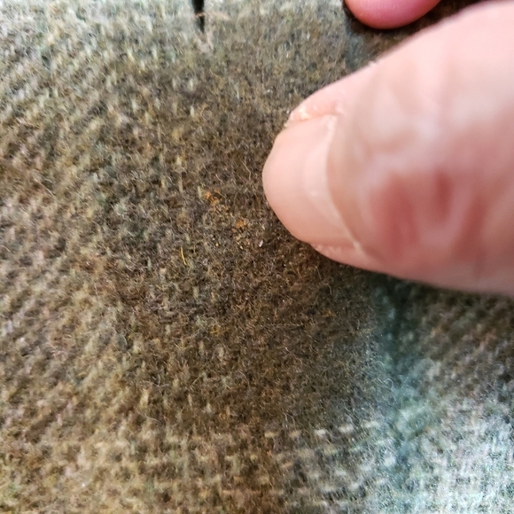 Sweet Jessie Vintage Tartan Fringe Shacket Jacket Wool Blend Medium Kelly Green - Picture 13 of 14